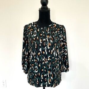 Express Leopard Print Blouse